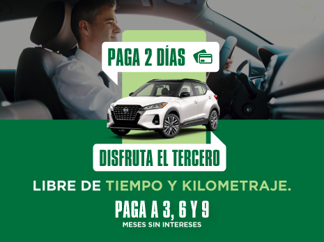 Avanza mas lejos sin pagar mas con National Car Rental
